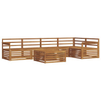 Produktbild för Utomhussoffset 6 pcs Naturfärg