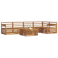 Produktbild för Utomhussoffset 6 pcs Naturfärg