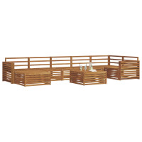 Produktbild för Utomhussoffset 8 pcs Naturfärg