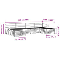 Produktbild för Soffgrupper 6 pcs Naturfärg Massivt Akaciaträ