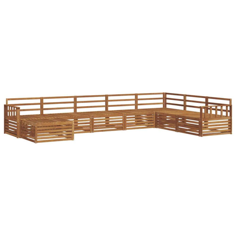 Produktbild för Utomhussoffset 8 pcs Naturfärg