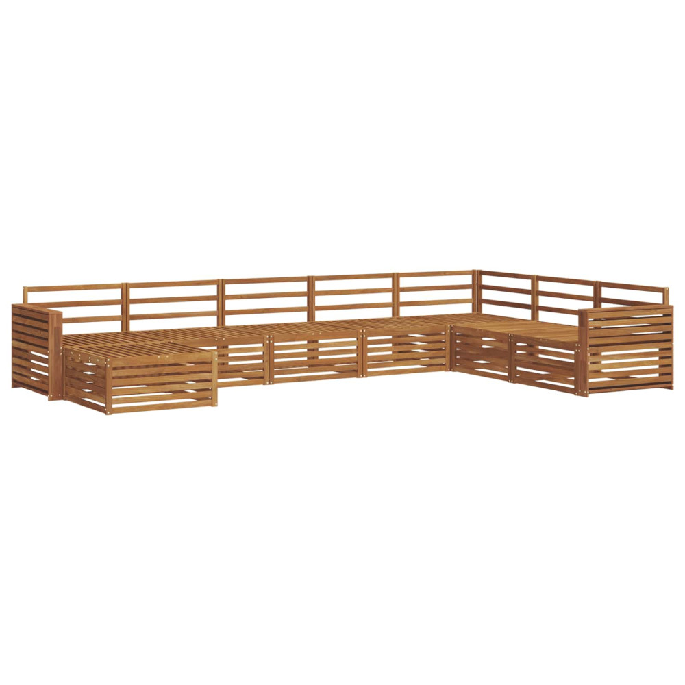 Produktbild för Utomhussoffset 8 pcs Naturfärg