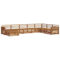 Produktbild för Utomhussoffset 8 pcs Naturfärg