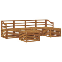 Produktbild för Utomhussoffset 6 pcs Naturfärg