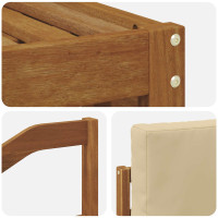 Produktbild för Sektionsoffgrupp med kudde 6 pcs Naturlig och Beige