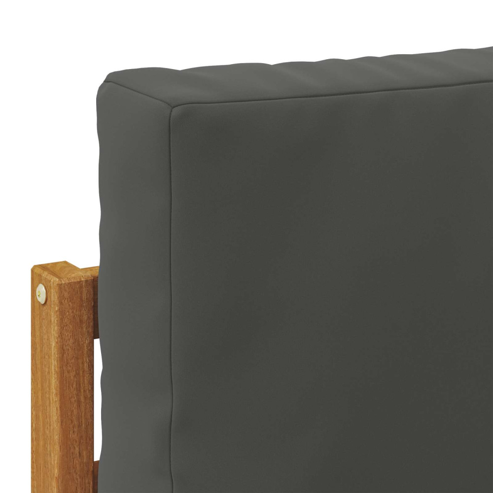 Produktbild för Utomhussoffset med kudde Naturlig och Antracit 59 x 59 x 37 cm