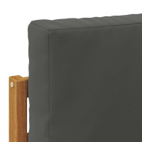Produktbild för Utomhussoffset med kudde Naturlig och Antracit 59 x 59 x 37 cm