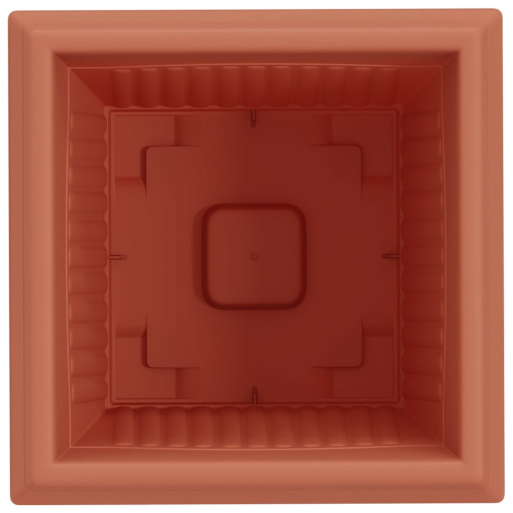 Produktbild för Kvadratisk Blomkruka 6 pcs Murgrön 33 x 33 x 26 cm Plast