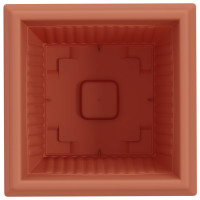 Produktbild för Kvadratisk Blomkruka 6 pcs Murgrön 38 x 38 x 30 cm Plast