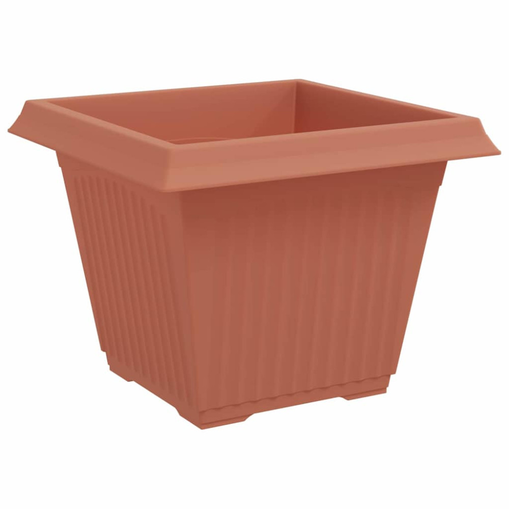 Produktbild för Kvadratisk Blomkruka 6 pcs Murgrön 43 x 43 x 33,5 cm Plast