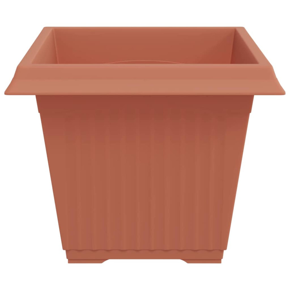Produktbild för Kvadratisk Blomkruka 6 pcs Murgrön 43 x 43 x 33,5 cm Plast