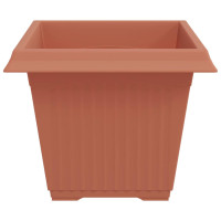 Produktbild för Kvadratisk Blomkruka 6 pcs Murgrön 43 x 43 x 33,5 cm Plast