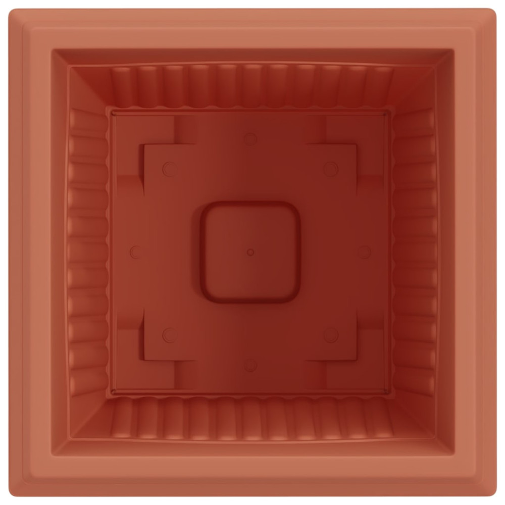 Produktbild för Kvadratisk Blomkruka 6 pcs Murgrön 43 x 43 x 33,5 cm Plast