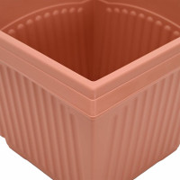 Produktbild för Kvadratisk Blomkruka 6 pcs Murgrön 43 x 43 x 33,5 cm Plast