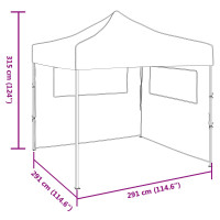 Produktbild för Partytält Kräm 291 x 291 x 315 cm Oxford Tyg