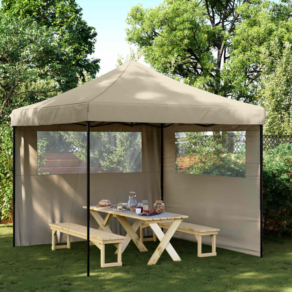 Produktbild för Partytält Taupe 292 x 292 x 315 cm Oxford Tyg