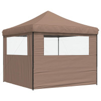 Produktbild för Partytält Brun 292 x 292 x 315 cm Oxford Tyg