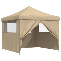 Produktbild för Partytält Beige 292 x 292 x 315 cm Oxford Tyg