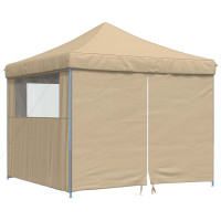 Produktbild för Partytält Beige 292 x 292 x 315 cm Oxford Tyg
