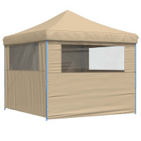 Produktbild för Partytält Beige 292 x 292 x 315 cm Oxford Tyg