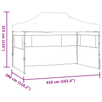 Produktbild för Partytält Blå 280 x 410 x 315 cm Oxford Tyg