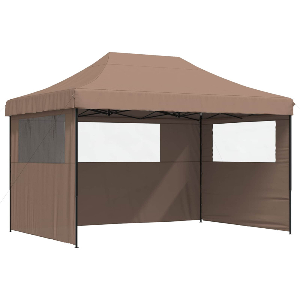 Produktbild för Partytält Brun 279 x 410 x 315 cm Oxford Tyg