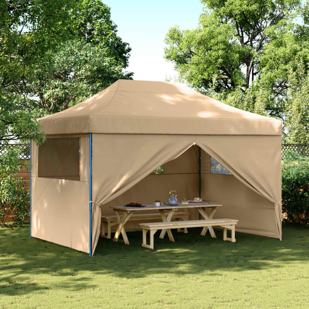 Produktbild för Partytält Beige 279 x 410 x 315 cm Oxford Tyg