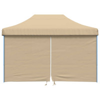 Produktbild för Partytält Beige 279 x 410 x 315 cm Oxford Tyg