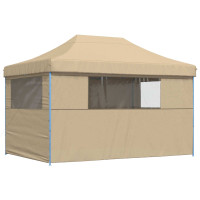 Produktbild för Partytält Beige 279 x 410 x 315 cm Oxford Tyg
