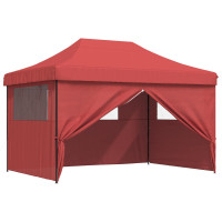 Produktbild för Partytält Vinröd 279 x 410 x 315 cm Oxford Tyg