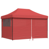 Produktbild för Partytält Vinröd 279 x 410 x 315 cm Oxford Tyg