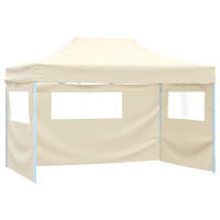 Produktbild för Partytält Kräm 291 x 431 x 315 cm Oxford Tyg