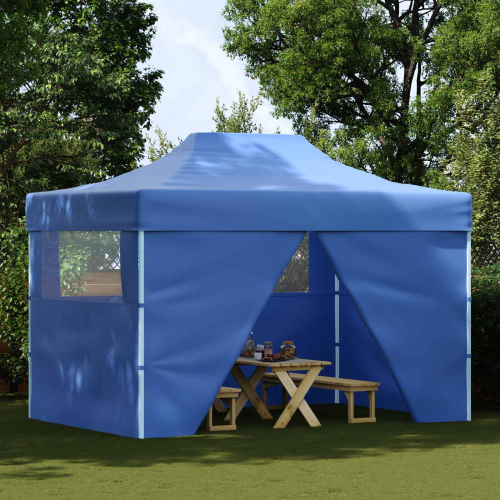 Produktbild för Partytält Blå 291 x 431 x 315 cm Oxford Tyg
