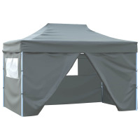 Produktbild för Partytält Antracit 291 x 431 x 315 cm Oxford Tyg