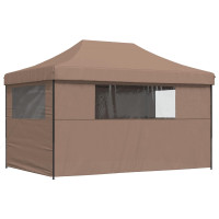 Produktbild för Partytält Brun 292 x 440 x 315 cm Oxford Tyg