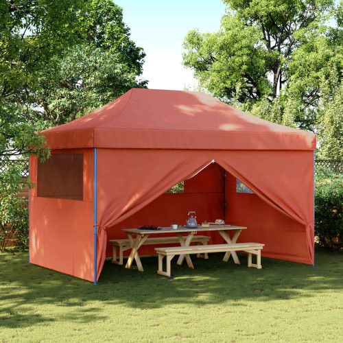 vidaXL Partytält Terracotta 292 x 440 x 315 cm Oxford Tyg