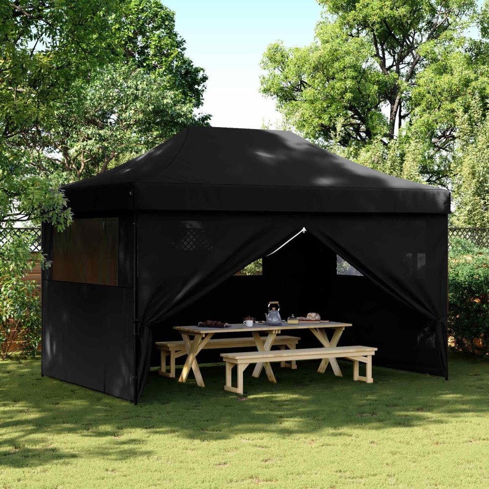 Produktbild för Partytält Svart 292 x 440 x 315 cm Oxford Tyg