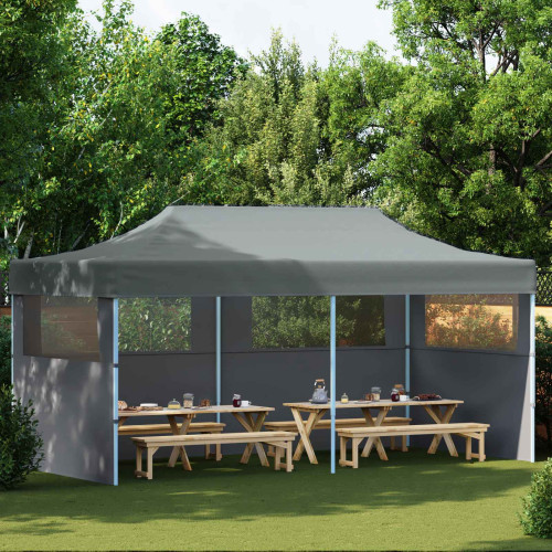 vidaXL Partytält Antracit 291 x 580 x 315 cm Oxford Tyg