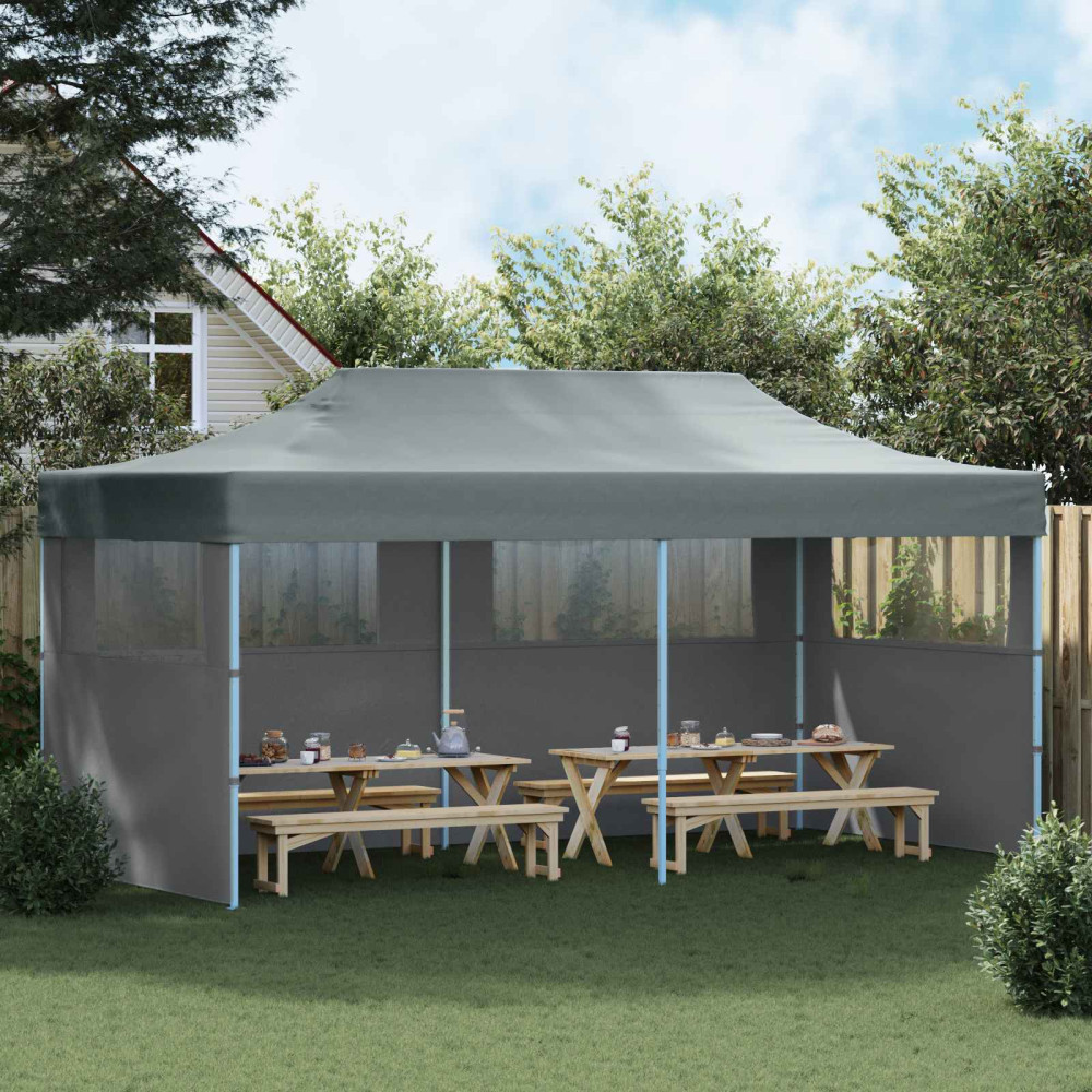 Produktbild för Partytält Antracit 291 x 580 x 315 cm Oxford Tyg
