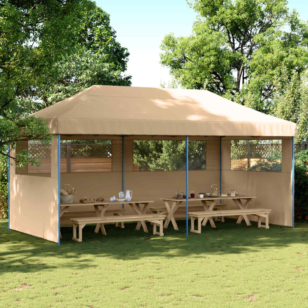 Produktbild för Partytält Beige 292 x 580 x 315 cm Oxford Tyg