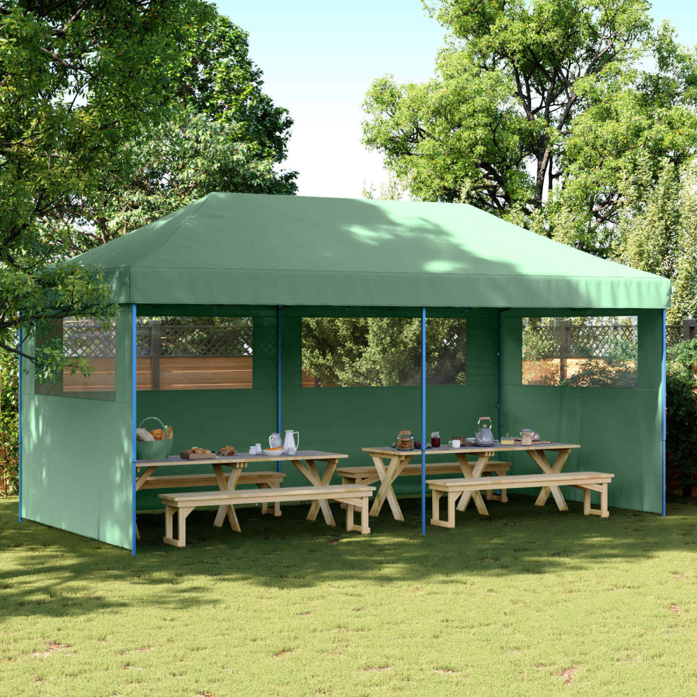 Produktbild för Partytält Grön 292 x 580 x 315 cm Oxford Tyg