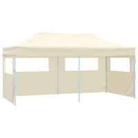 Produktbild för Partytält Kräm 291 x 580 x 315 cm Oxford Tyg