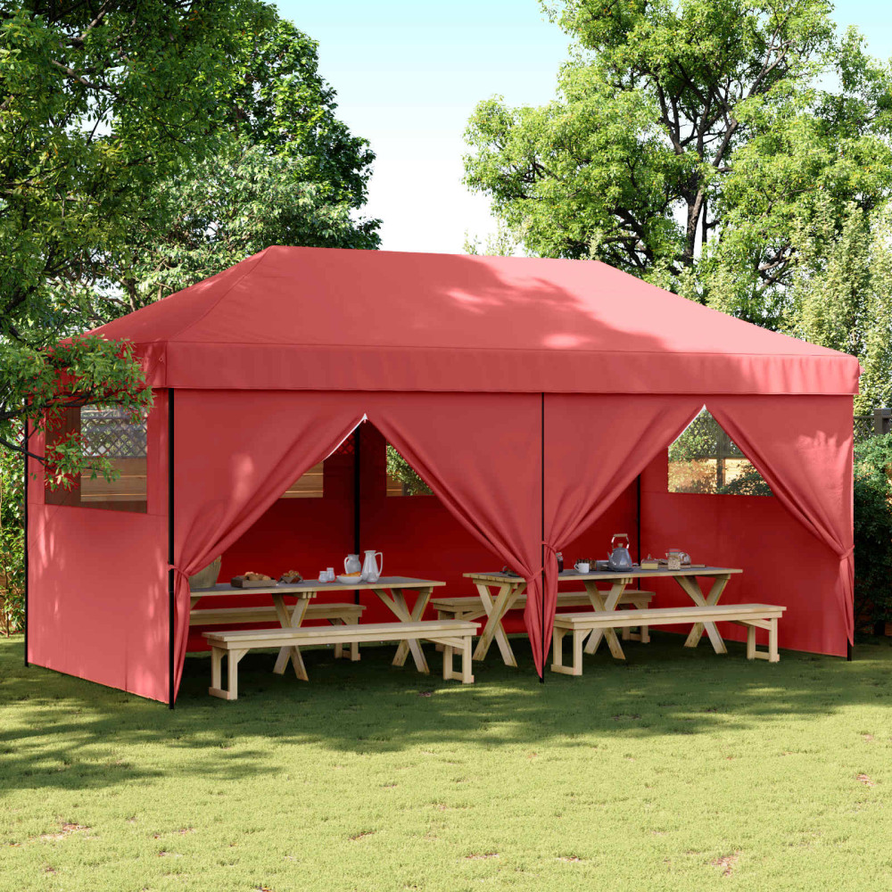 Produktbild för Partytält Vinröd 292 x 580 x 315 cm Oxford Tyg