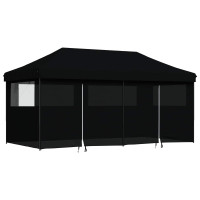 Produktbild för Partytält Svart 292 x 580 x 315 cm Oxford Tyg