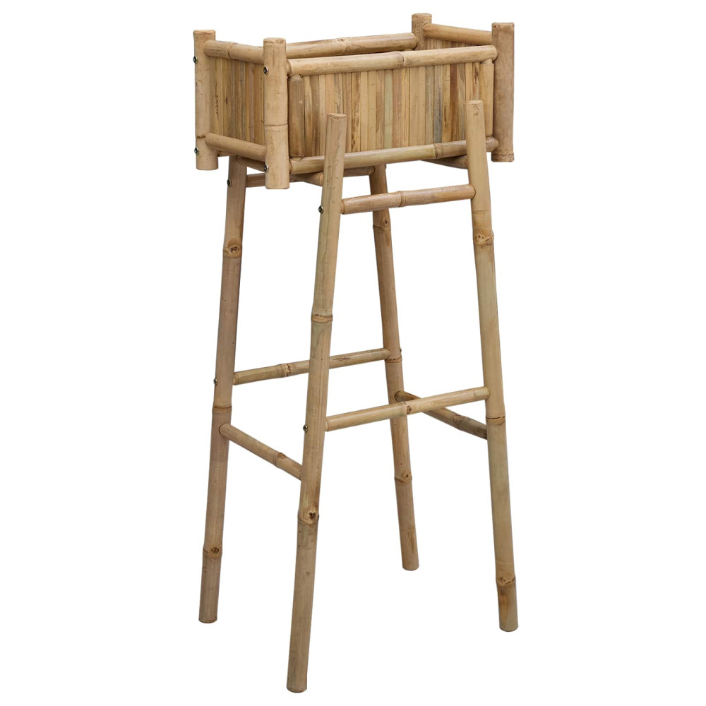 Produktbild för Trädgårdsplanta med hållare Naturfärg 50 x 38 x 114 cm Bambus