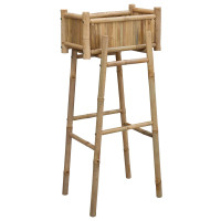 Produktbild för Trädgårdsplanta med hållare Naturfärg 50 x 38 x 114 cm Bambus