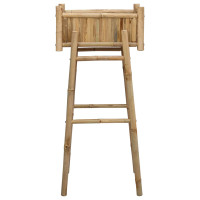Produktbild för Trädgårdsplanta med hållare Naturfärg 50 x 38 x 114 cm Bambus