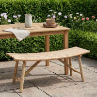 Produktbild för Trädgårdsbänk Naturfärg 110 x 45 x 50 cm Bambus