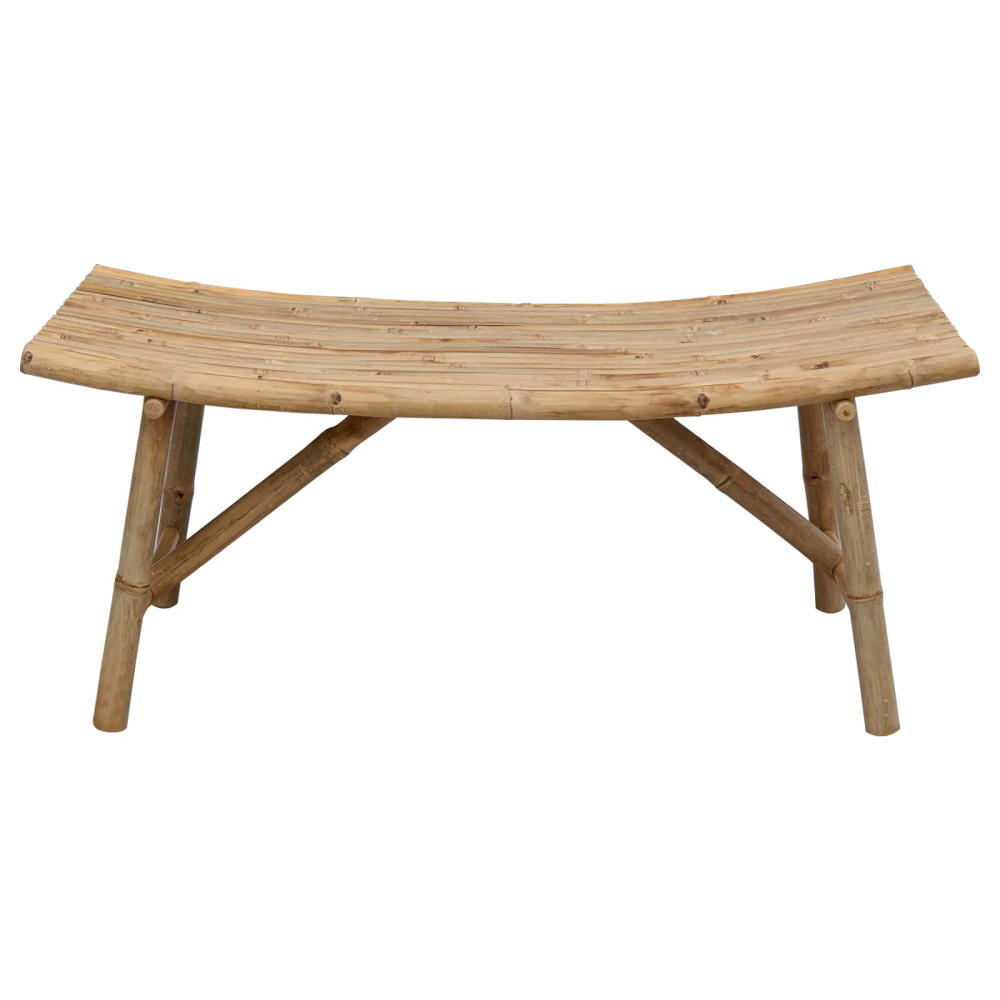 Produktbild för Trädgårdsbänk Naturfärg 110 x 45 x 50 cm Bambus