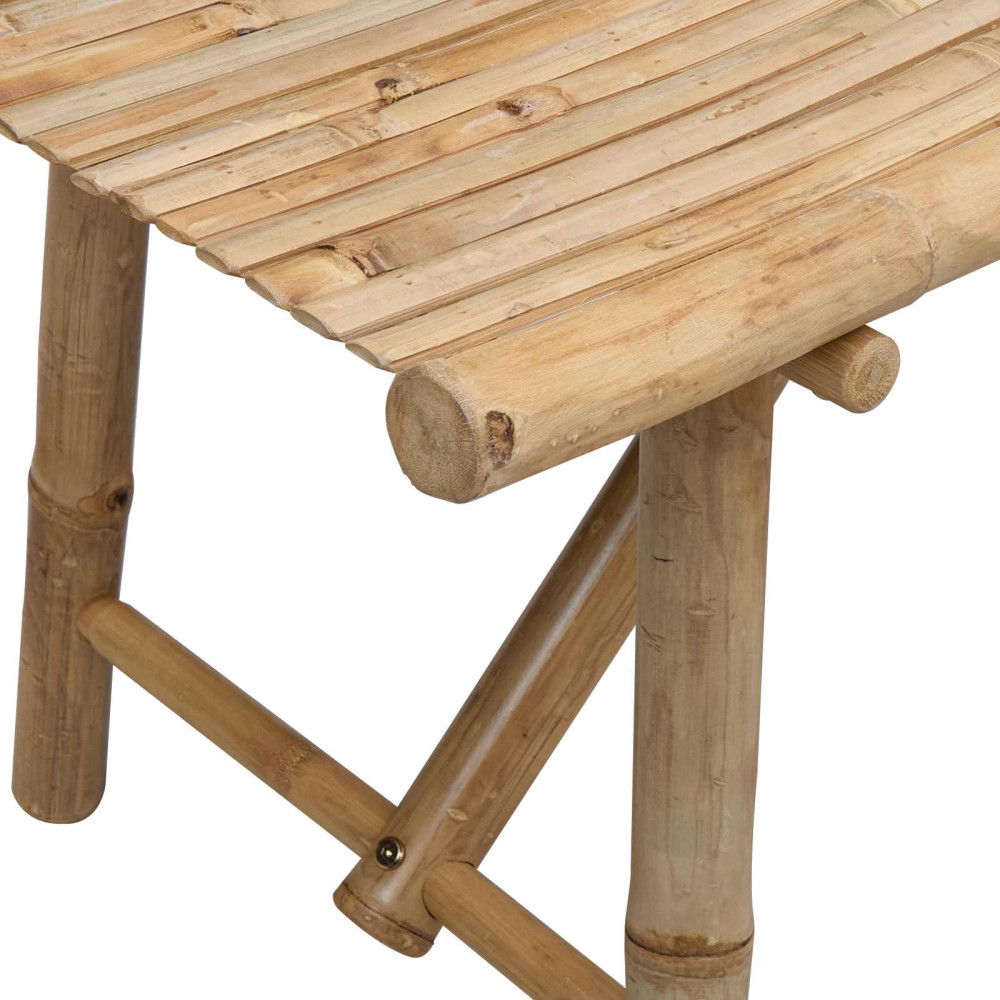 Produktbild för Trädgårdsbänk Naturfärg 110 x 45 x 50 cm Bambus